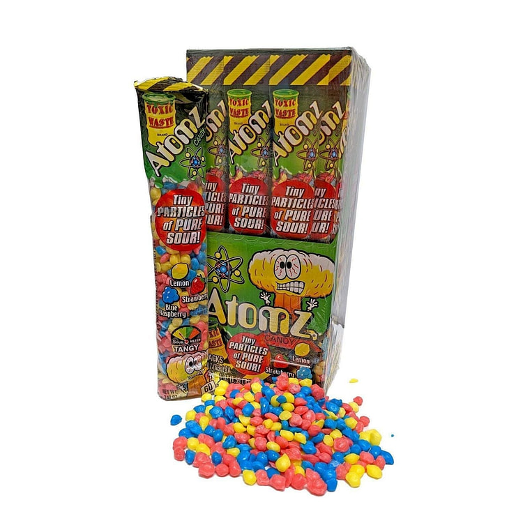Toxic Waste Atomz Sour Candy 2.12oz 12ct 1 each