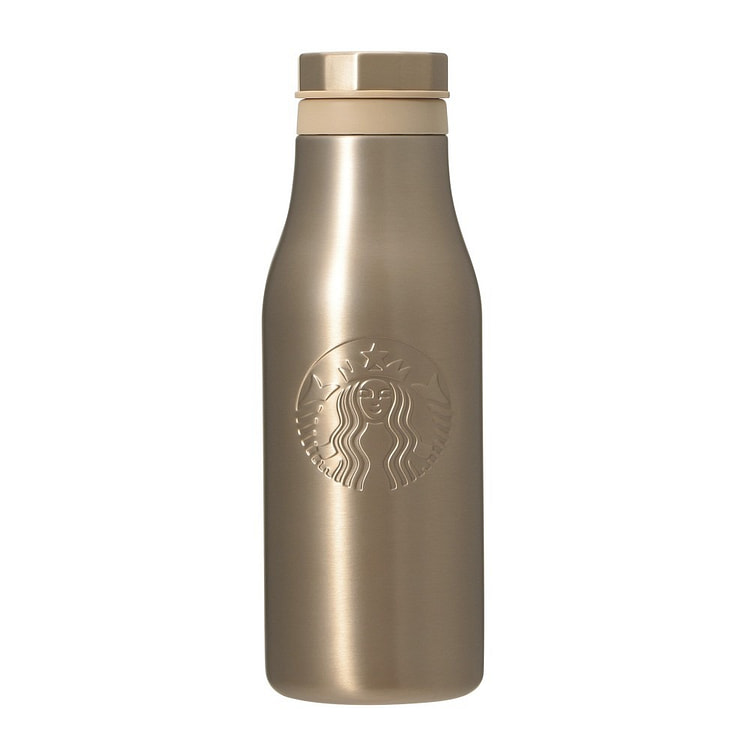 星巴克 不锈钢标志瓶 金色 473ml