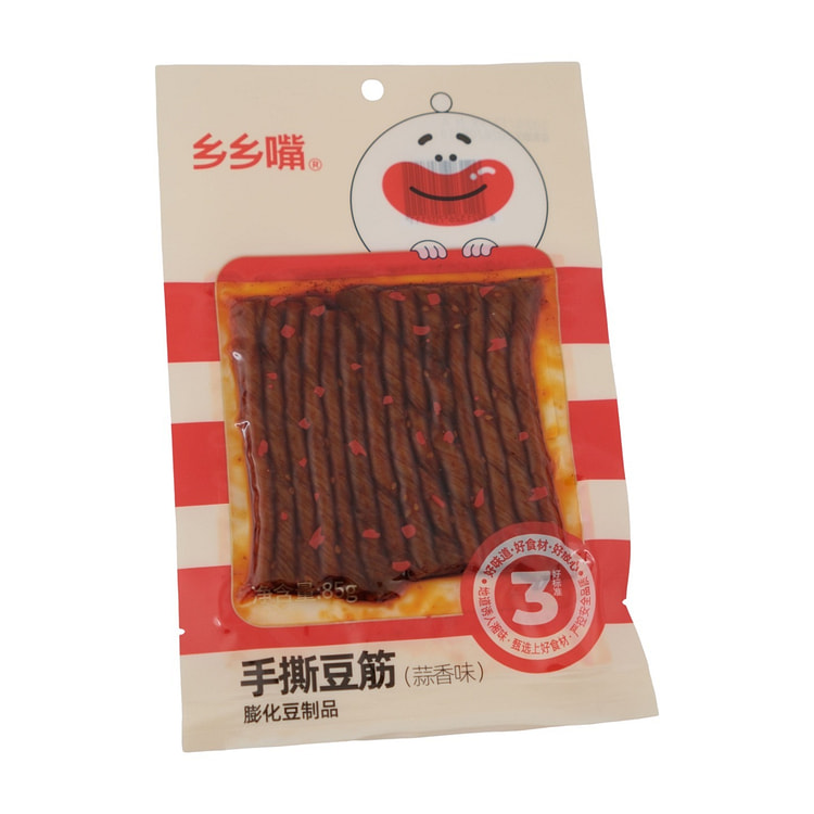 乡乡嘴85g手撕豆筋（蒜香味） 1 份