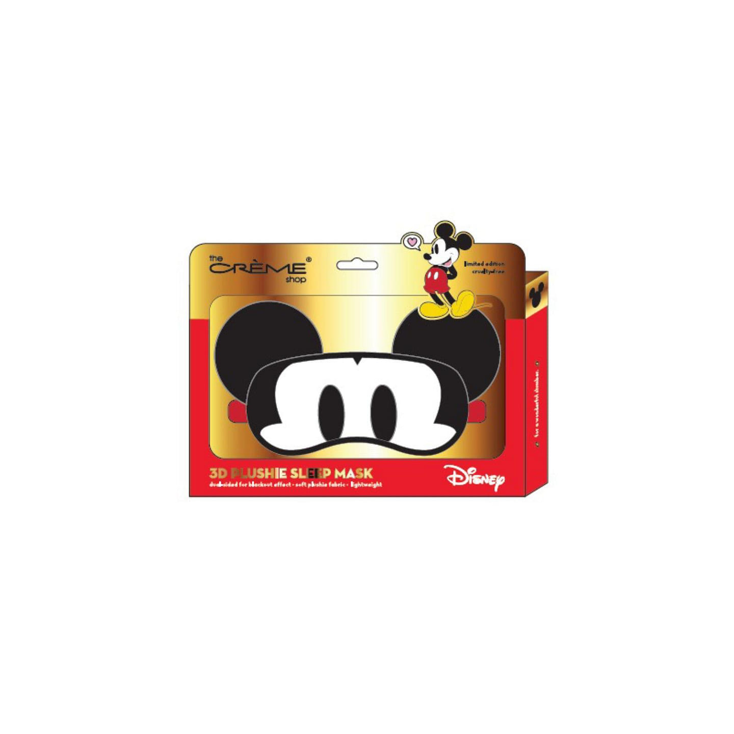 THE CREME SHOP Mickey 3D Plush Sleep Mask 1 each
