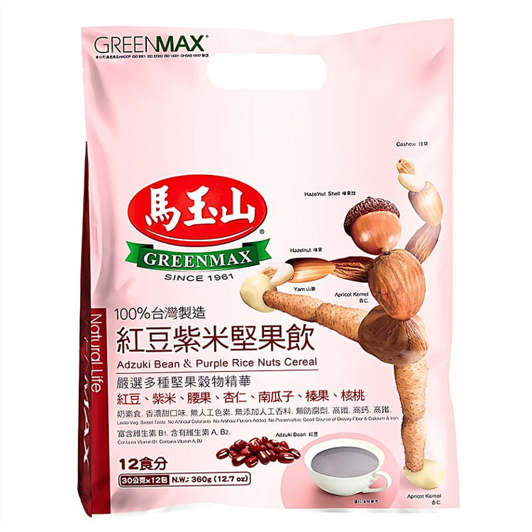 Greenmax Adzuki & Purple Rice Cereal 360g