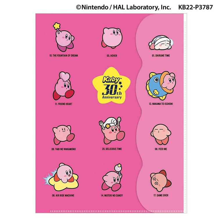 Kamio Kirby 2-Pocket A4 File with Die Cut Cover 1 each