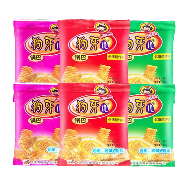 Childhood classic rice crust snacks 6pcs