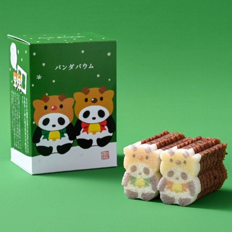 【日本直送】日本圣诞限定款熊猫可可味年轮蛋糕1枚入 1 盒