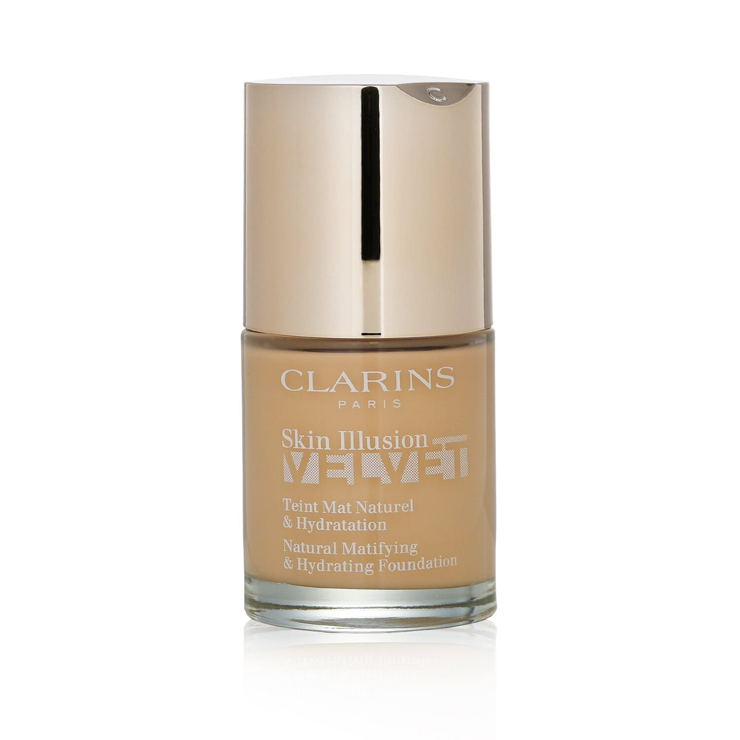 Clarins Skin Illusion Velvet Natural Matifying & Hydrating Foundation – # 105N Nude 30ml/1oz 30 ml