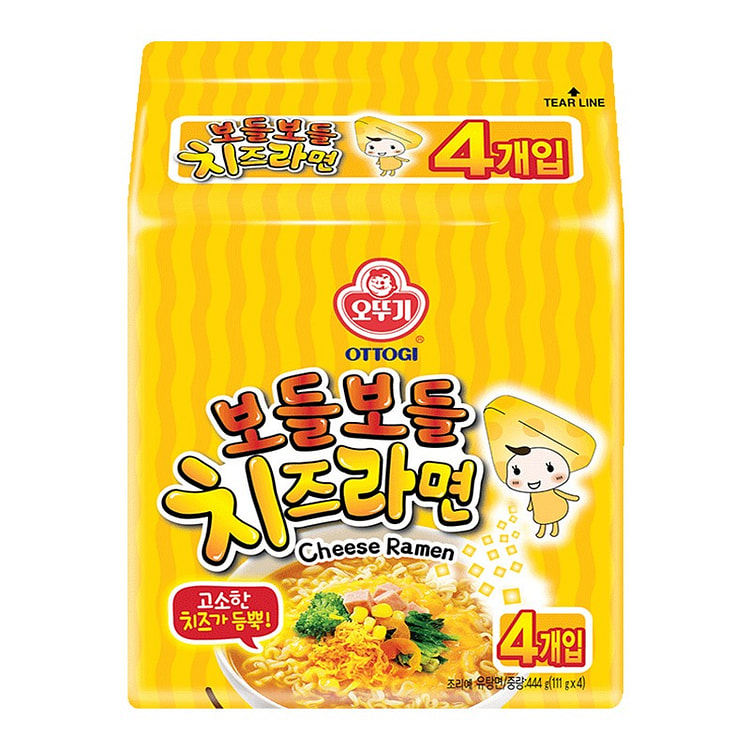 Ottogi Cheese Ramen 111g*4 pack original cheese noodle soup