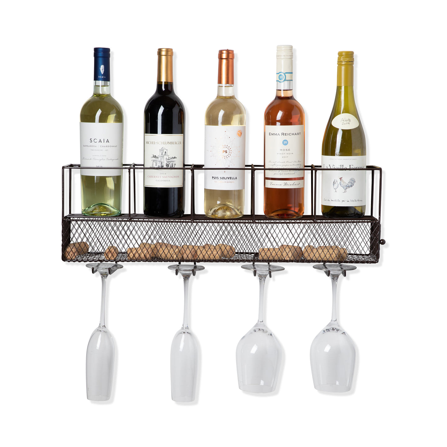 Wall Mounted Wire Wine Shelf and Cork Cage by True 1 each