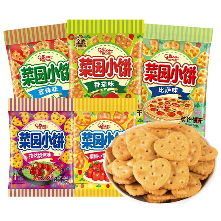 格力高菜园小饼80g*2包 160 克