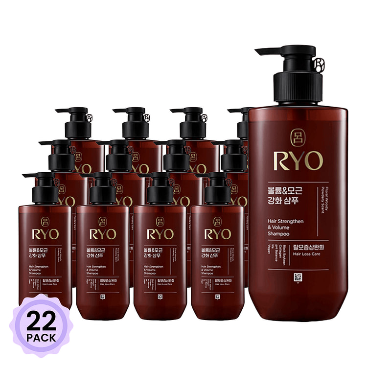 RYO吕 滋养强健发根丰盈秀发洗发水 480 毫升*22 包