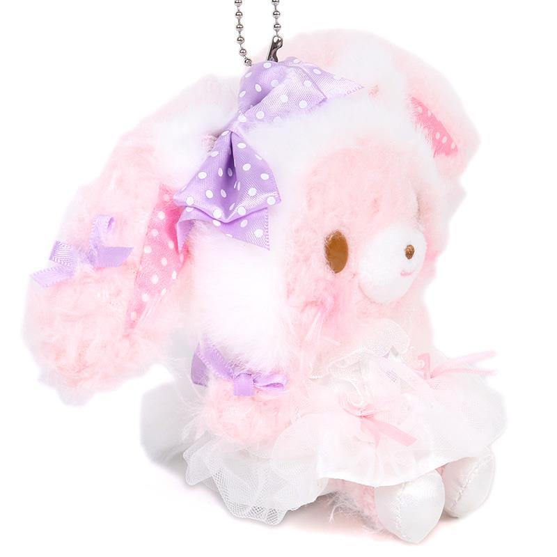 サンリオ バレエ 白猫シリーズ ぬいぐるみペンダント【ボボうさぎ
