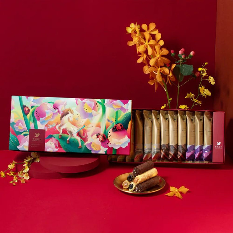 2026春節-春光躍影影綜合蛋捲禮盒C12入 240 克