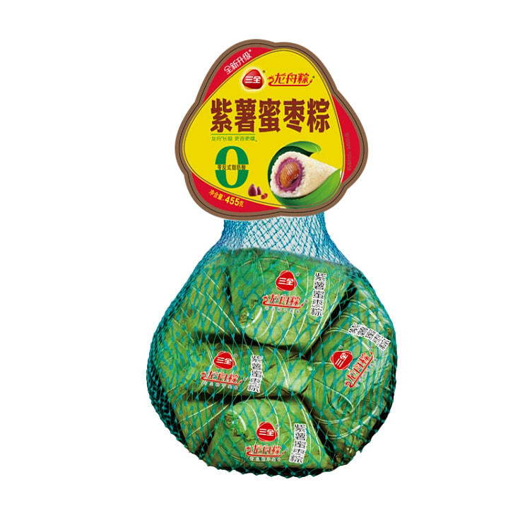三全紫薯蜜枣粽*6个