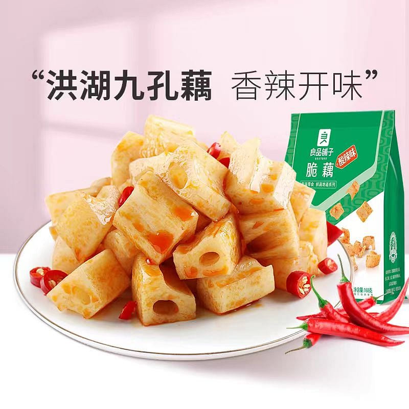 Liang Pin Pu Zi Spiced lotus root sour and spicy 168g*1 bag 168 g