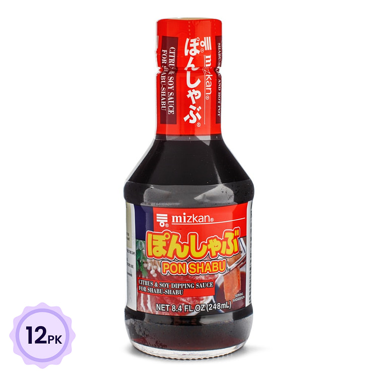 [Pack of 12] Mizkan Pon Shabu Shabu Sauce Citrus and Soy Sauce Flavor 8.4 o