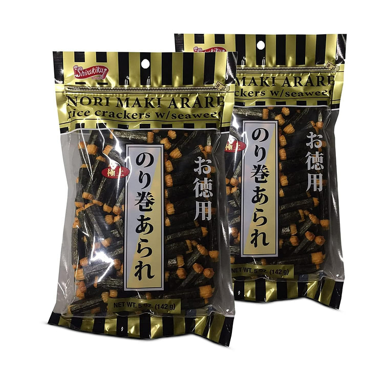 Japanese Shirakiku Nori Maki Arare Rice Crackers 1 each