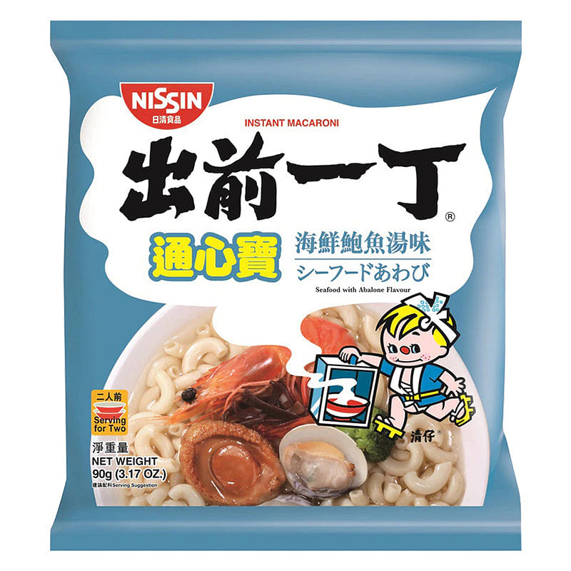 NISSIN Macaroni Seafood w/Abalone Flv 90g 1 each