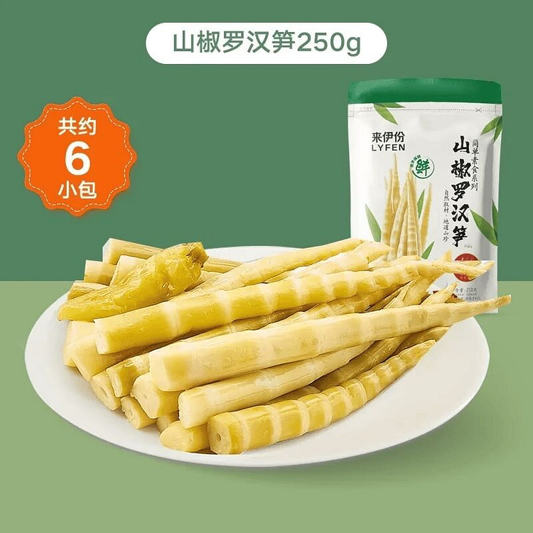 来伊份山椒罗汉笋250g泡椒笋尖 250 克