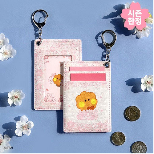 Get BT21 Minini Cherry Blossom Phone Card Pocket Holder by BTS