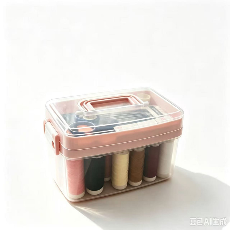 Silver Bead Complete Needle and Thread Box Set 32 1 each