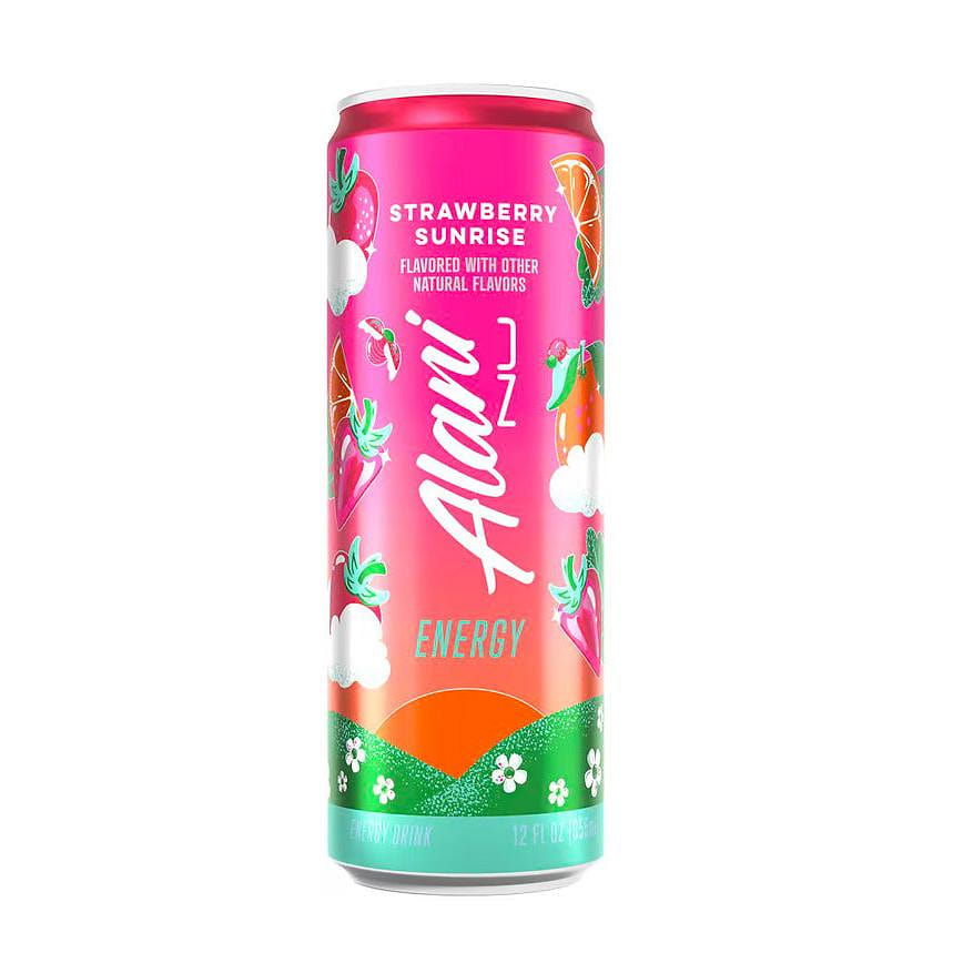 Alani Nu Energy Drink Strawberry Sunrise 12oz Can 1 each