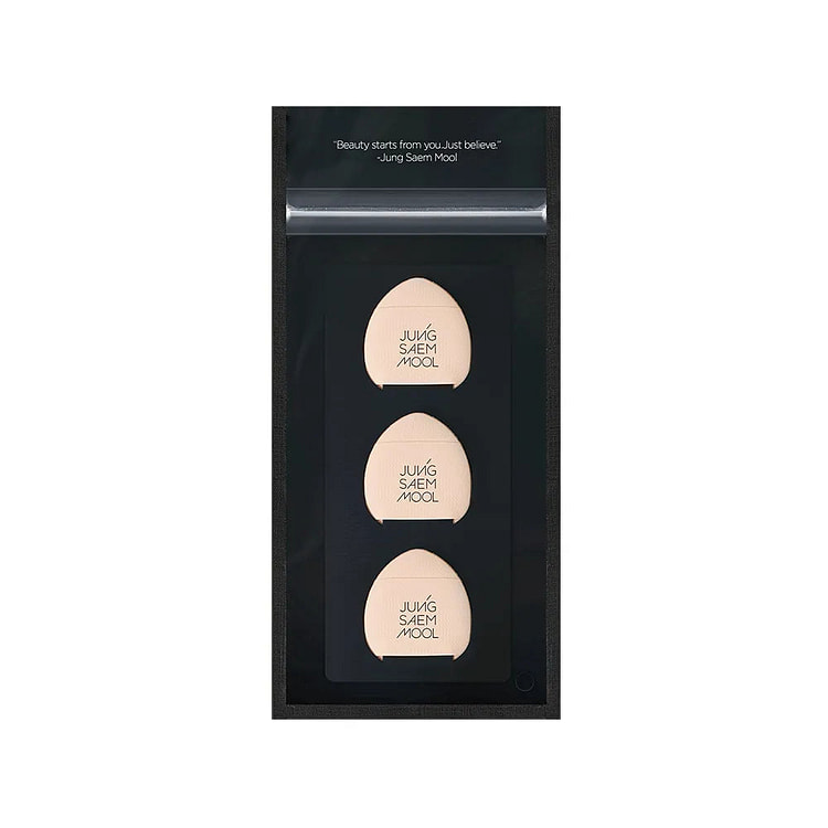 JUNG SAEM MOOL Skinny Tab 3pcs Mini Makeup Puff 1 each