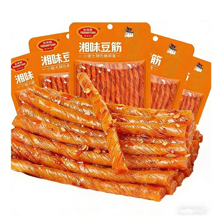 怡冠园酒鬼豆筋香辣辣条豆条湘味豆筋湖南特产 80 克