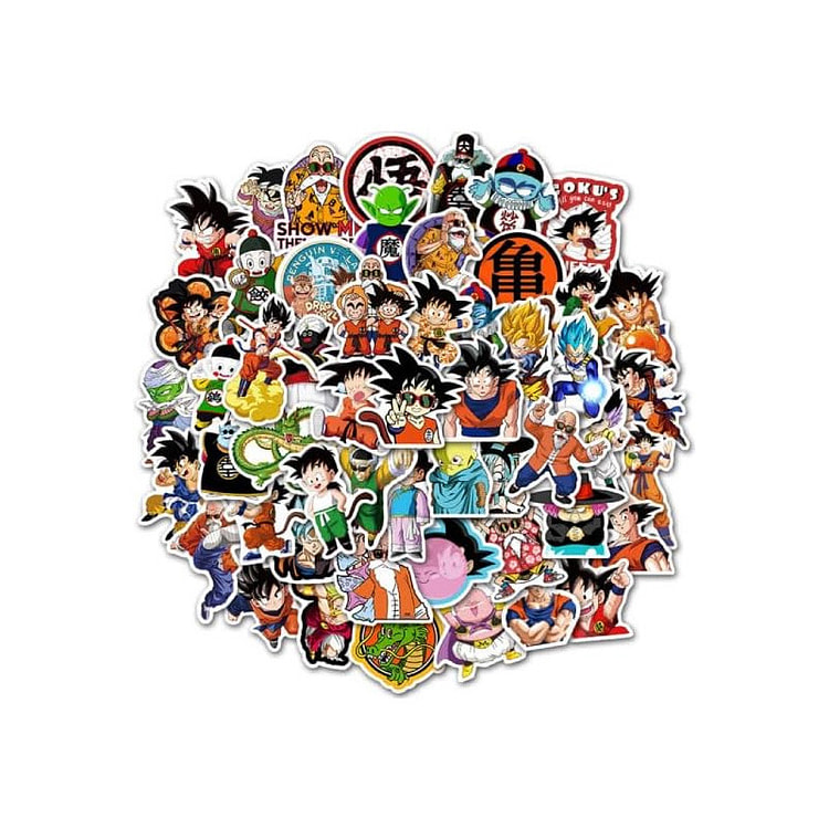 Dragon Ball Waterproof Stickers 50 Pack 1 count