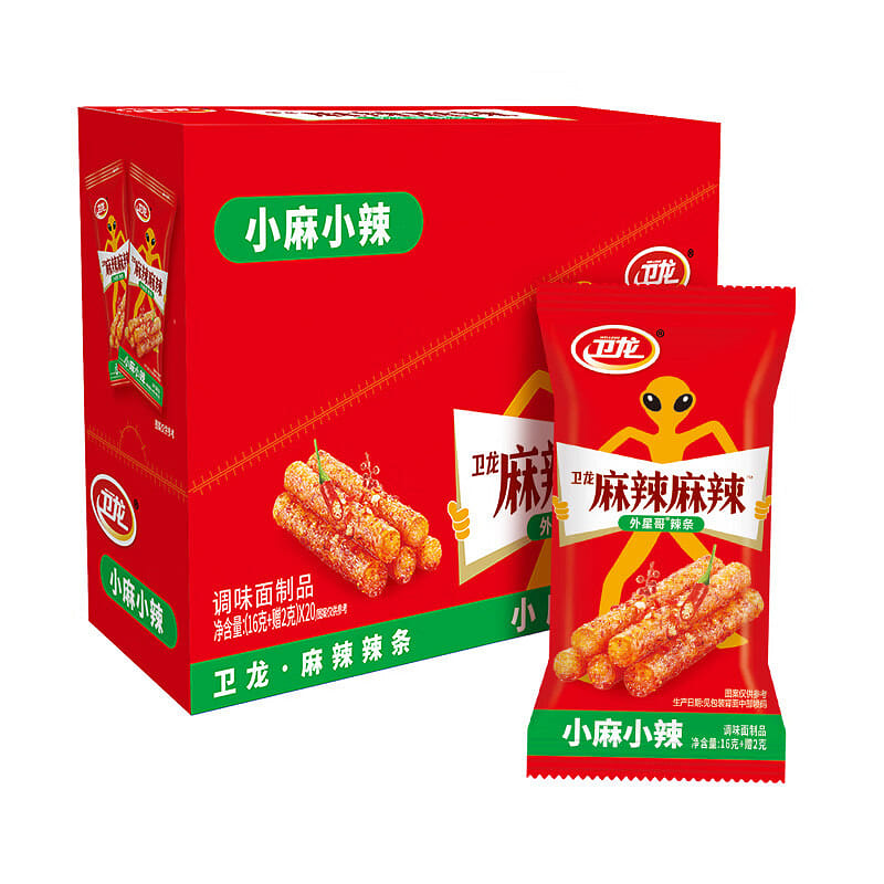 Weilong Spicy strips Individual snacks Small Mala 360 g