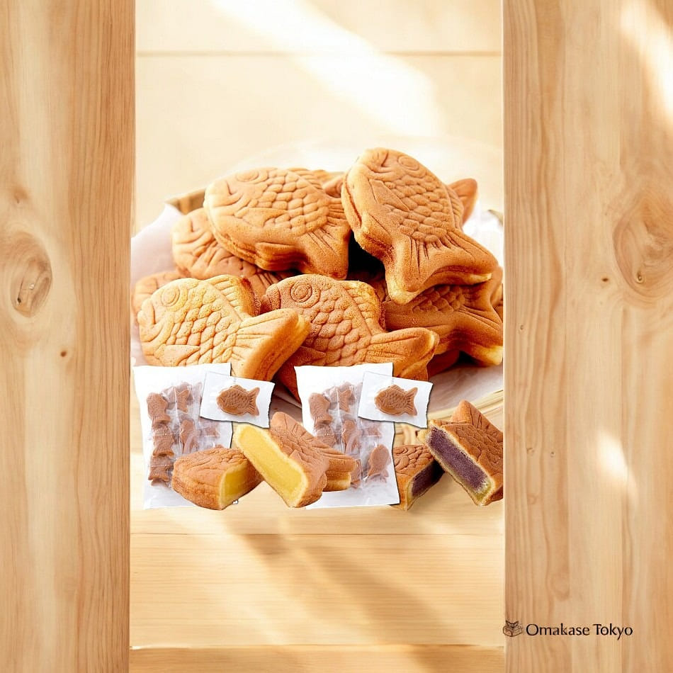 Mochi Mini Taiyaki (Cream & Red Bean) 30pcs 2.54 ปอนด์