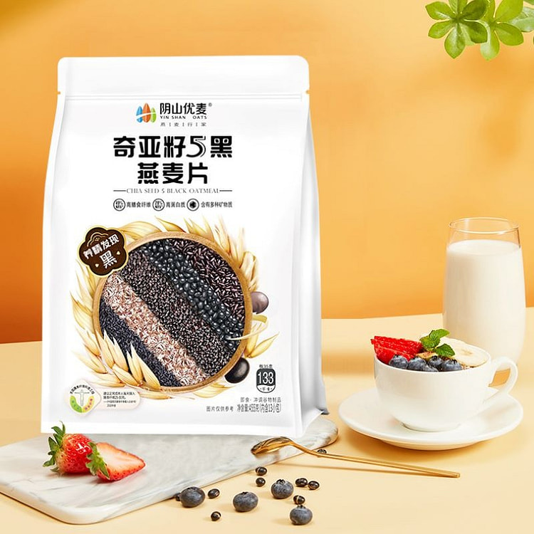 阴山优麦 奇亚籽5黑燕麦片 (min 3)