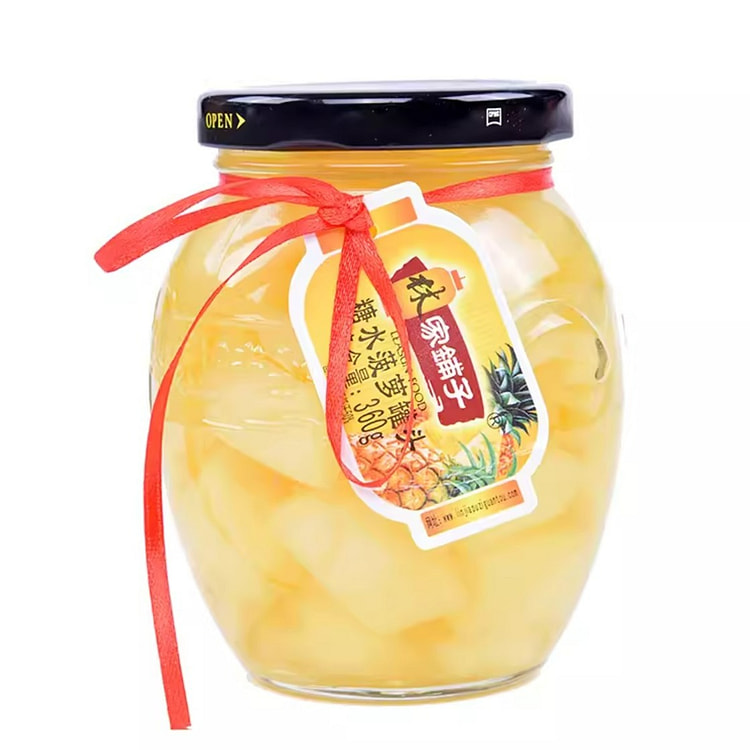 林家铺子 新鲜糖水菠萝罐头(经典玻璃罐)