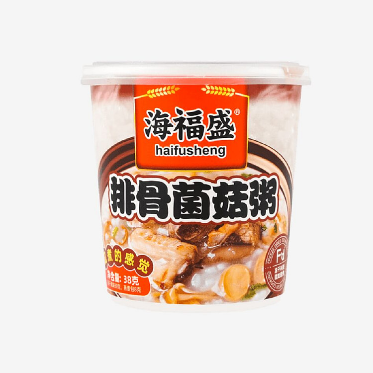 Haifusheng Pork Rib flavor& Mushroom Porridge 30g 30 g