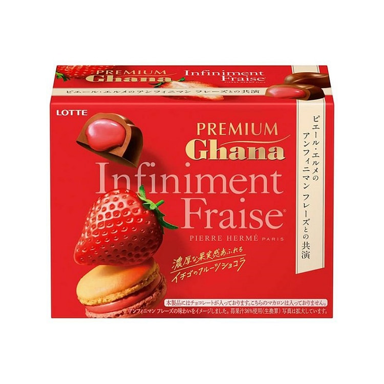 乐天 Ghana 水果巧克力 草莓味 65g 1 份