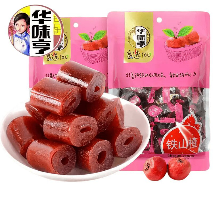 华味亨铁山楂卷300g/袋果丹皮果脯果干 300 克