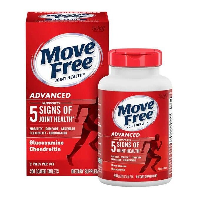 Move Free Advanced, Joint Health (200 Count) (2 Pack) 200 count