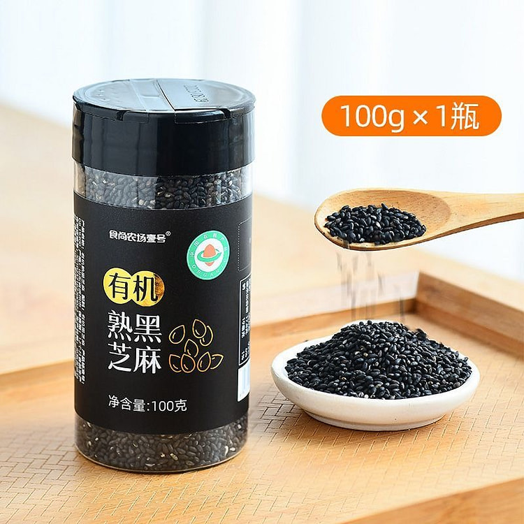 食尚农场壹号有机熟黑芝麻100g*1 100 克