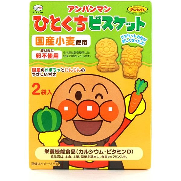 不二家 面包超人 儿童 饼干 蔬菜味 72g