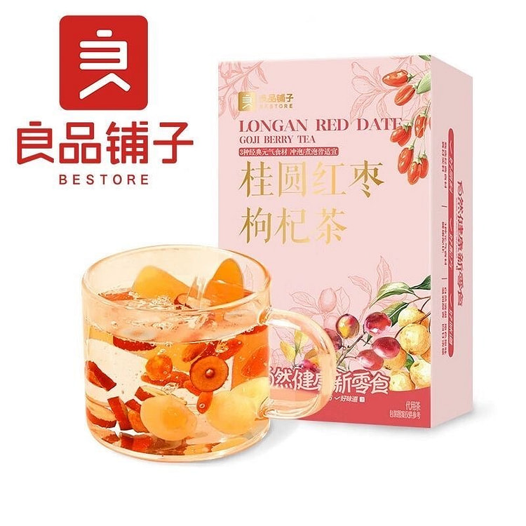 良品铺子红枣桂圆枸杞茶元气三宝茶120克*1盒 120 克