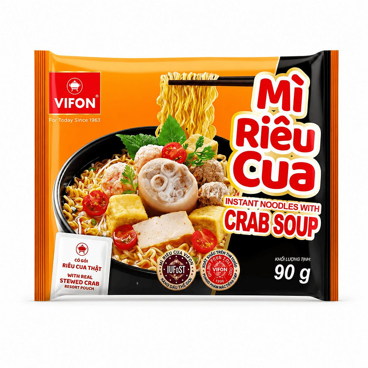 [1- PACK] VIFON Instant Noodle with Crab Soup 3.17 oz
