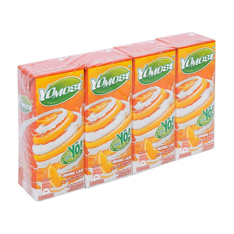 Yomost 酸奶饮料橙味 170ml 4瓶装