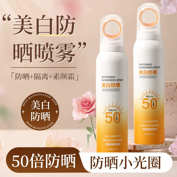 Sunscreen spray waterproof and sweat proof