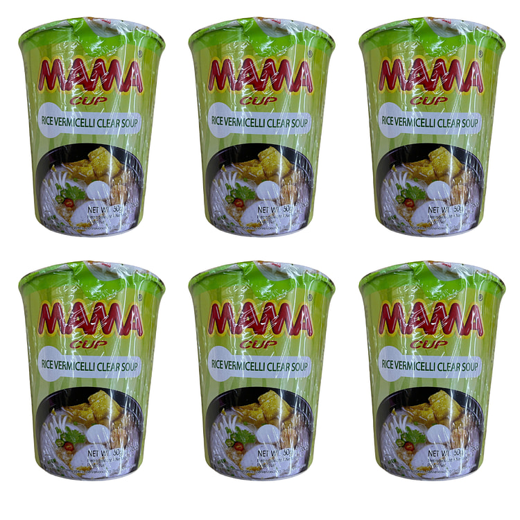 Mama Rice Vermicelli Clear Soup 1.76oz 6 packs