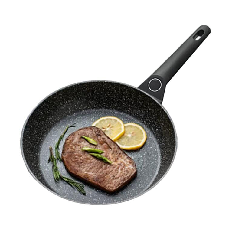 爱仕达晶石磁通新不粘锅麦饭石色平底不粘锅28cm 1 个