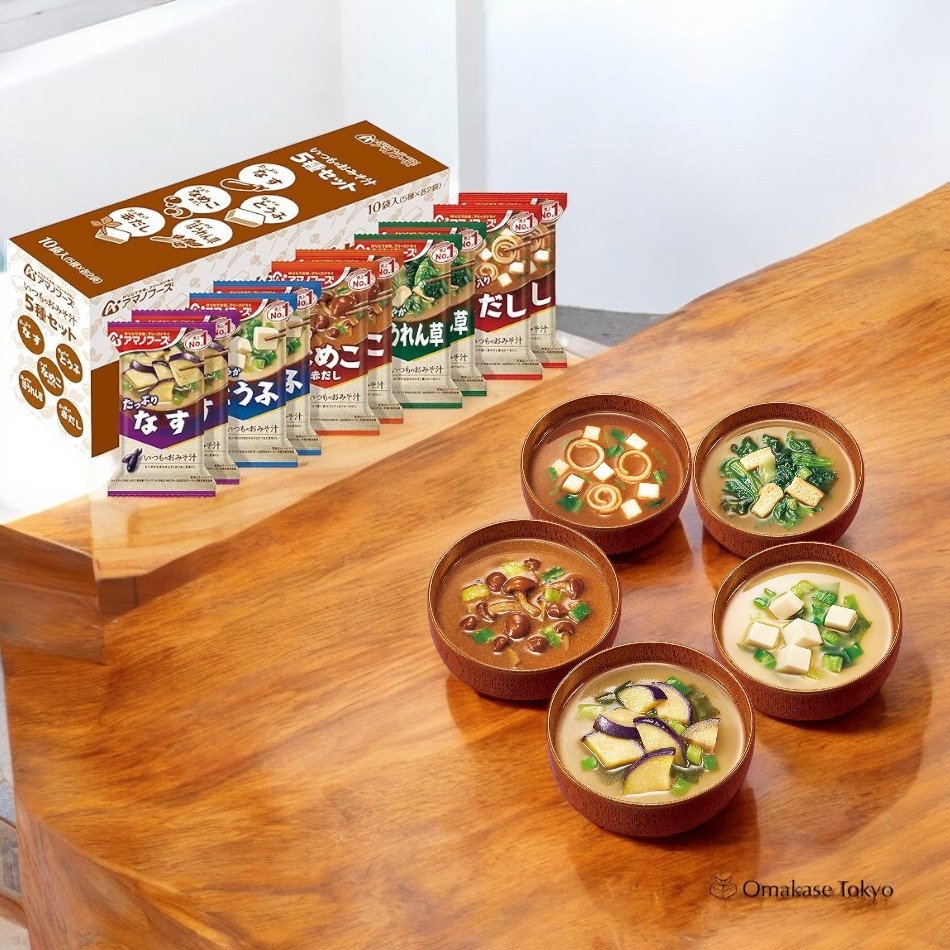 Amano Foods Miso Soup Set Assorted Flavors 10 Pcs 180 g