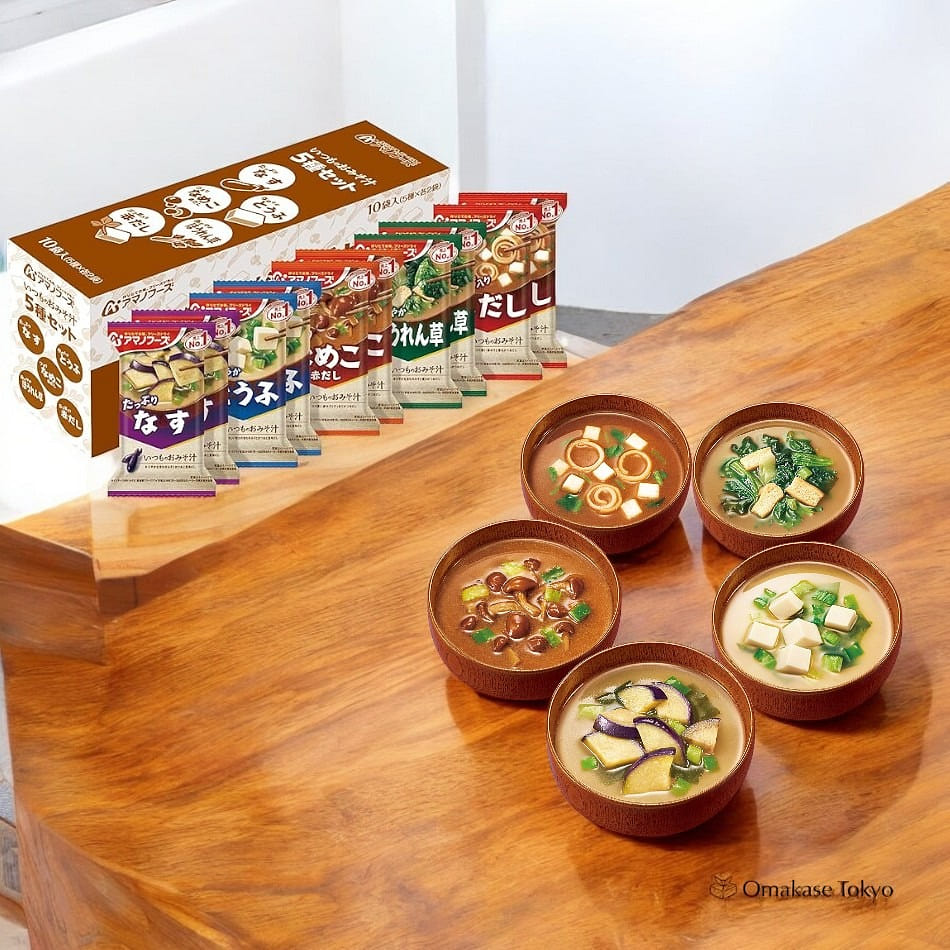 Amano Foods Miso Soup Set Assorted Flavors 10 Pcs 180 g