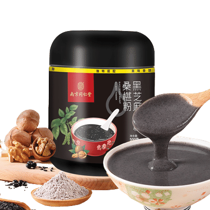 Nanjing Tong Ren Tang Sugar Free Black Sesame Paste Black Bean Walnut 500g 500 g