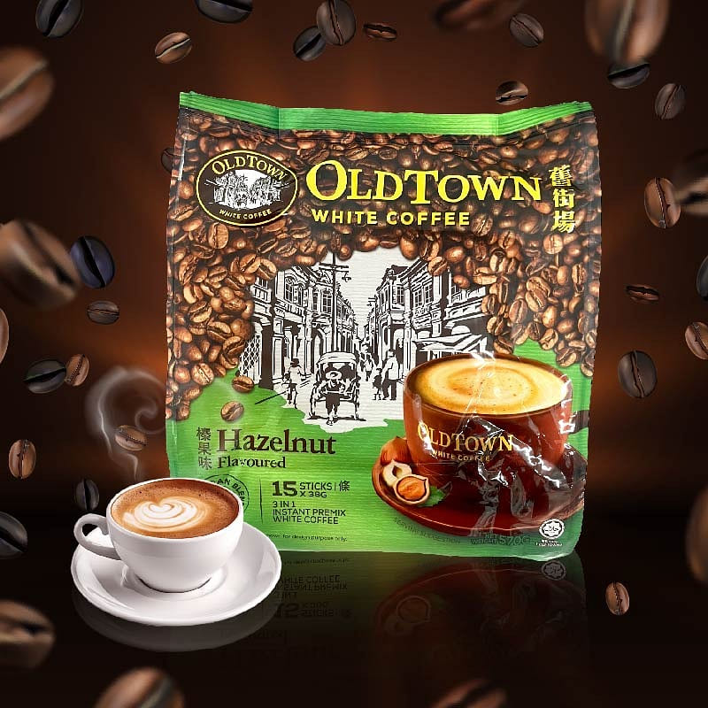 White Coffee Hazelnut Flavour 3 in 1 570 グラム