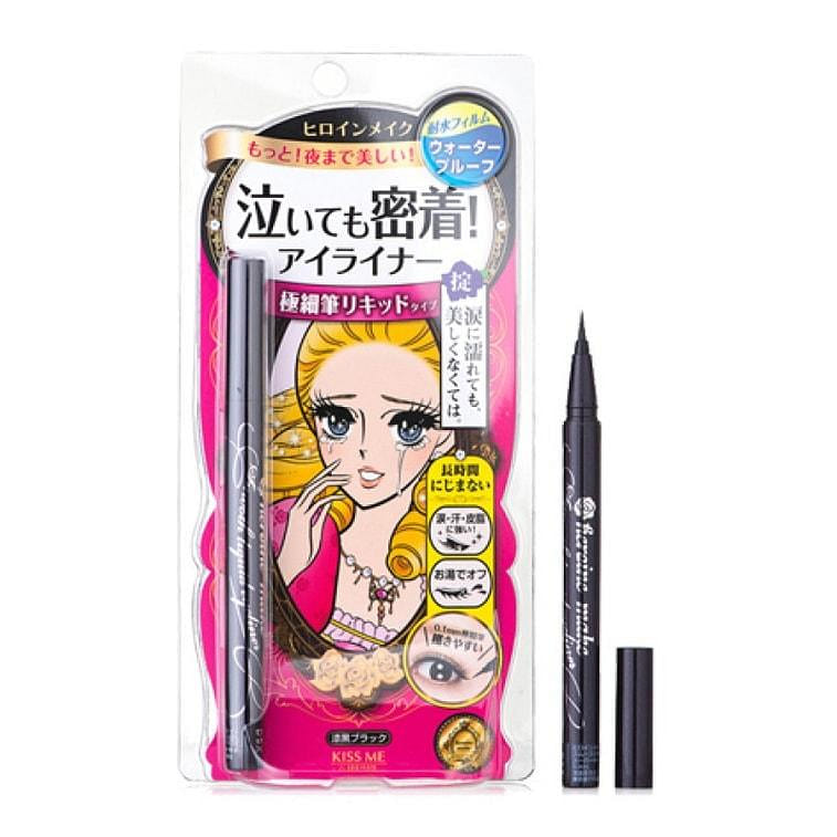 ISEHAN KISS ME Heroine Make Smooth Liquid Eyeliner N #Black 0.4 ml