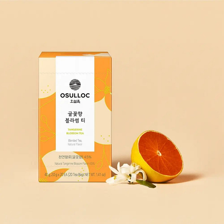 OSULLOC Tangerine Blossom Tea 2g*20 Tea Bags 40g 1 each