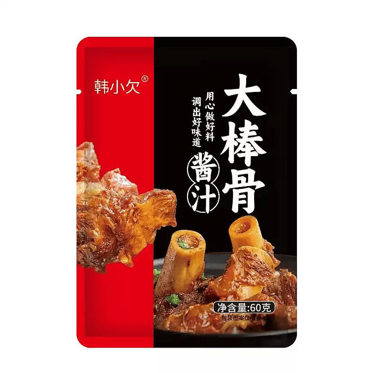 韩小欠大棒骨酱汁60g*3袋（可做6斤肉） 180 克
